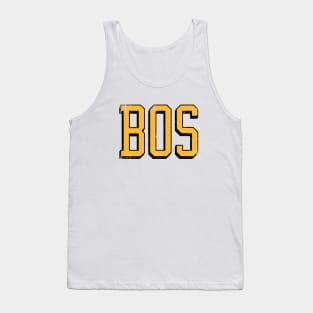 BOSton retro - White/Gold Tank Top